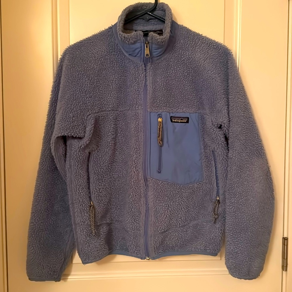 Patagonia Women’s Light Blue Fleece Jacket